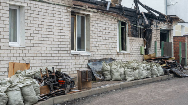 Professional Fire Damage Removal technician working in Herndon, VA